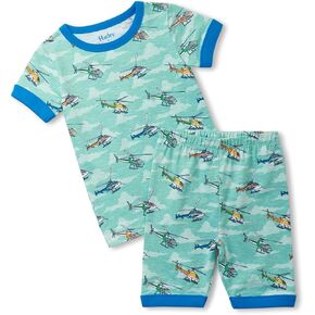 Hatley Boys' Helicopters Cotton Short Pajama Set (Toddler/Little Big Kid) in Saudi Arabia
