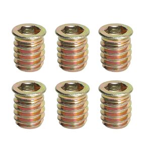 Aopin Threaded Inserts Nut Threaded Fastener Connector Hex Drive Threaded for Wood Furniture Male Female Thread Male Female Thread, 5/16-18 x 20mm, 20Pcs