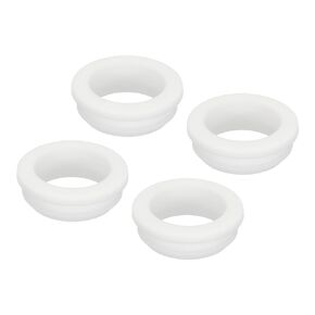 MECCANIXITY 4Pcs Snap Rubber Grommet Plug Mount Dia 11.5mm ID 8.5mm Seal Anti-Scratch for Electrical Box Cable Pipe Black