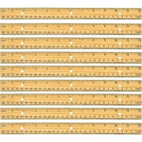 Raymond Geddes Home Office Wooden 12-Inch Ruler (Pack of 24)