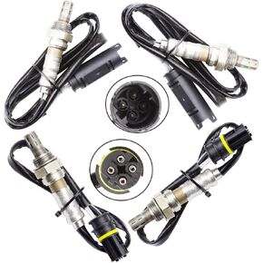 Sangyue Upstream+Downstream Oxygen Sensors 1 & 2 for BMW E46 E39 E53 E83 X3 X5 323i 325Ci 325i 325Xi 328i 330Ci 330Xi 330i 525I 528I 530I Z3 Z4
