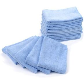 Mr.Towels Premium Microfiber Cleaning Towel 16" x 16" - Blue (Pack of 24)