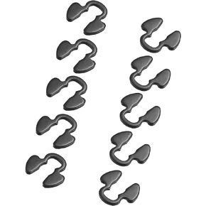 Hihaha Shift Cable Clips for Chevy Silverado for GMC Sierra 4l80e 4l60e Gearbox/Transmission Shifter Cable Bushing Clips Black Coating/Durable Metal / 10Pcs Black