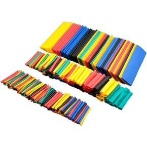 164Pcs Multicolor Electric Insulation Heat Shrink Tube Wire Shrink Wrap Assortment Kit Eco-Friendly Material 8 Sizes Heat Shrink Tubing Kit,Heat-Shrink Tubing,Industrial Tubing,Wiring and Connecting