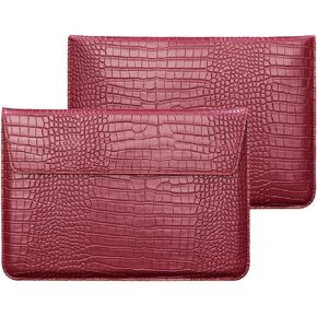 PU Leather Flap Style Case Bag Laptop Sleeve for MacBook Air 13.6 inch 2024 2023 2022 M3 A3113 M2 A2681 Air 13 2018-2021 M1 A2337 A2179 A1932 Notebook Bag for MacBook Pro 13 2016-2020, Black