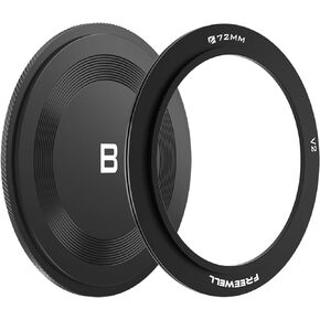 Freewell 72mm Adapter Ring with Back Cap for V2 Series