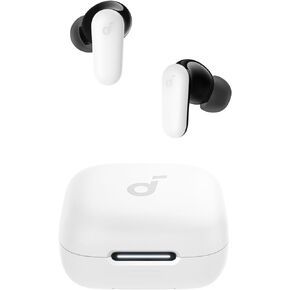 Soundcore P30i by Anker Noise Cancelling Earbuds, Strong and Smart Noise Cancelling, Powerful Bass, 45H Playtime, 2-in-1 Case and Phone Stand, IP54, Wireless Earbuds, Bluetooth 5.4 (White)