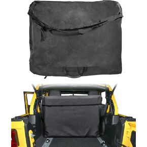 وحدة تخزين Zlirfy ذات السطح الصلب، حقيبة تخزين علوية صلبة للوحة حرية السيارات مع مقبض حمل، حقيبة تخزين لوحة حرية ناعمة متعددة الجيوب، متوافقة مع JK JKU JL JLU 2020-2022 JT in Kuwait