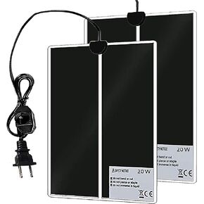 linifar 2 حزمة منصات التدفئة الزواحف، تعديل درجة الحرارة تحت خزان بساط سخان تررم للسلحفاة السلحفاة الملتحية التنين الأفعى السحلية الناسك السلطعون (20 واط) in Kuwait