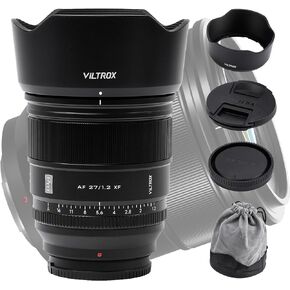 VILTROX 27mm F1.2 Lens for Fujifilm X Mount Mirrorless Cameras, Auto Focus Prime Len for Fujifilm Mirrorless XT5 XT4 XT3 XH2S XH2 XS20 XT30 II XT200, 27mm f/1.2 X Fuji Lens