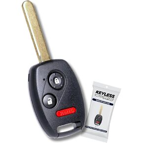 KeylessPros 3-Button Keyless Entry Remote Key Fob Replacement, fits 2010-2012 Honda Accord, 2007-2013 Honda CR-V, 2011-2015 CR-Z, 2009-2013 Honda Fit, 2010-2014 Honda Insight, MLBHLIK-1T