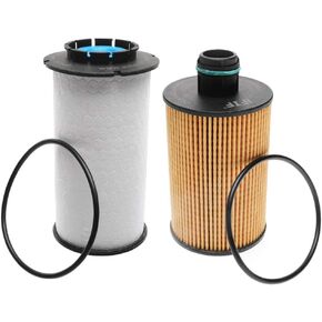 iFJF 68235275AA Fuel Filter and 68229402AA Oil filter Replacement for Ram 1500 2014-2019 3.0L V6 EcoDiesel Engine Replaces 68109834AA WF10245