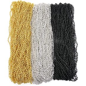 105 جهاز كمبيوتر شخصى الذهب الأسود الفضة مطرز القلائد السنة الجديدة الخرزة القلائد السنة الجديدة حزب اللوازم ماردي غرا حزب الخرز القلائد عطلة مطرز زي قلادة للحزب in Kuwait