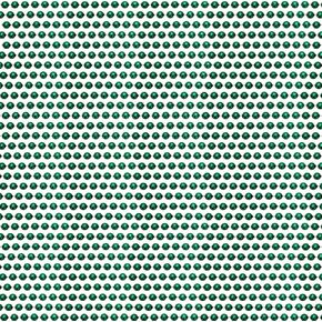 33 inch 07mm Round Metallic Dark Green Mardi Gras Beads - 6 Dozen (72 Necklaces)