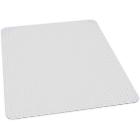 ES Robbins EverLife Anchor Bar Rectangle Vinyl Chair Mat for High Pile Carpet, 46 by 60-Inch, Clear