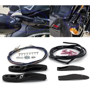 Rear Turn Signal/License Plate Relocation Bracket Wire Kit Turn Signal Rack Bracket Replace 67800830 Fit for Harley Softail FLFB FLSL FXBB FXBR 2018-2021