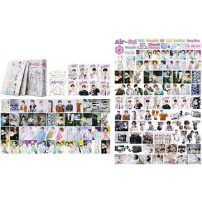 55PCS Stray Kids Photocards 2024 New Album Lomo Cards and 101PCS Stray Kids Stickers Gift for Fan Collection (Pink)