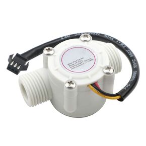 1Pcs 1/2" High Precision Flow Meter, Hall Effect Water Flow Sensor Switch Flowmeter Fluid Meter, 1-30L/minute