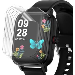 8 Pack for 1.69" or 1.7" Smartwatch Screen Protector, Soft Film for aeac, AOKESI, ENOMIR, Fitpolo, FVYAO, Gydom, HAFURY,IDO, Tensky, Veryfit, VRPEFIT, Yamay, KAKTIN, ID207 ID208BT ID206,Luoba in Saudi Arabia