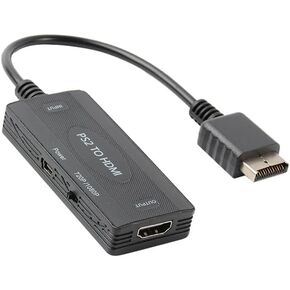 PS2 to HDMI Converter Adapter, PS2 to HDMI Adapter Supports HDMI Video Output for All PS2 Display Modes
