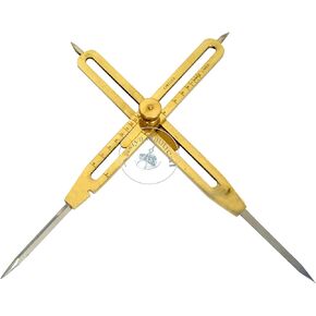 Title: Aasiya Nautical Brass Divider Proportional Engineer Drafting Tool 9" with Steel Points