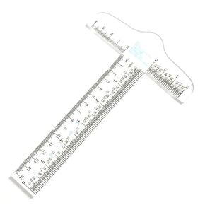 Clear Acrylic T-Square Ruler, Drafting T Square, Drafting Tools, T Ruler Transparent Crafting and Drafting Graduated T-Ruler Inch Metric T-Square Measuring Scale Rule Drafting Tools and Drafting Kits
