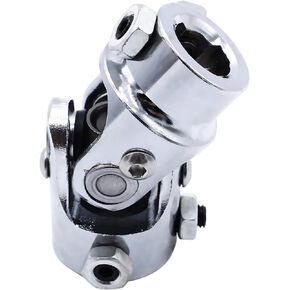 GSKMOTOR 1" DD X 3/4" DD Double D Stainless Steel Universal Steering U-Joint U Joint