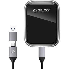 ORICO 1TB Portable SSD Up to 2000MB/s External Solid State Drive, USB 3.2 Gen 2x2 20Gbps with 2 in 1 USB C Cable, Compatibility with MacBook, iPad, iPhone 15 - A20