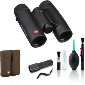 Leica 10x32 Trinovid HD Compact Lightweight Binoculars 40317 Bundle with Cleaning Kit and Flashlight