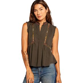 Current/Elliott Women's The Solace Sleeveless Blouse in Kuwait
