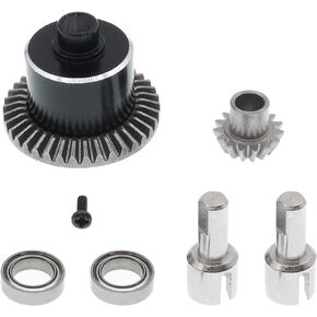 Treehobby 1PCS Metal Differential Case/2PCS Differential Cup/2PCS Bearing Compatible with WLToys 184011 A959-B A979-B A959 A969 A949 A979 K929 A969-B K929-B RC Car Upgrades Parts