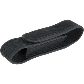 Flashlight Belt Pouch Carrying Case Flashlight Holster Pouch Holder Black Tactical Flashlight Belt Holder 140x32MM