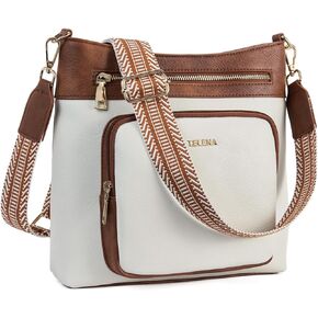 Telena Hobo Bags for Women Leather Purses Crossbody Bag Multi Pockets Large Shoulder Bags with Adjustable Strap