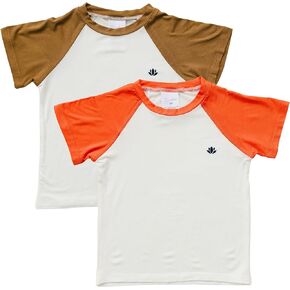 Zenulove Viscose Raglan Boys Shirts Infant Baseball Tee Toddler T-Shirt Girls Boys Baseball Shirt Baseball T-Shirt 2PK