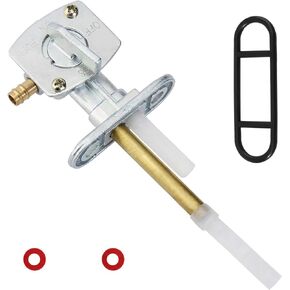 Fuel Gas Petcock Valve Pump Switch Compatible with Kawasaki KL650 KLR250 KLR650 KLT110 KLT160 KLT185 KLX125 KLX250 KLX300 Mojave KSF250 KX60 KX65 KX80 KX85 KX100 KX125 KX250 KXT250 KZ250