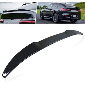 MotorFansClub Rear Spoiler Trunk Wing Fit for BMW X4 G02 2018 2019 2020 2021 2022 Trunk Lid Spoiler(Glossy Black) in Kuwait
