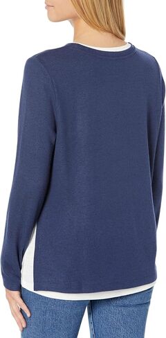 NIC+ZOE Women's Sweet Dreams Ls Double Layer Tee in Saudi Arabia