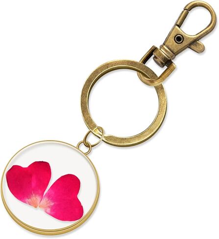 Pressed Flower Keychain,Personalized Handmade Keychain,Birth Flower Keychain,Cute Keychains for Women (March Birth Flower) in Saudi Arabia