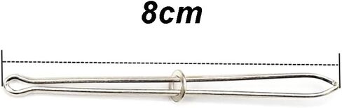 iayokocc مشابك معدنية للخيوط، إبرة بودكين، خيط مرن، مشبك ملاقط ذاتي القفل لحزام الخصر، أداة خياطة خيط يدوية لشريط خيط سلس من خلال حلقة (5 قطع) in Kuwait