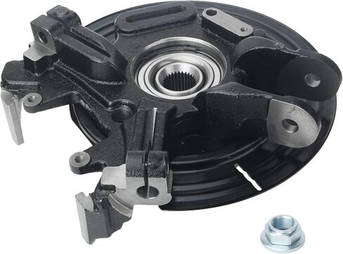 Steering Knuckle Wheel Hub Bearing Assembly Rear Left Driver Compatible with Explorer Mountaineer 2002 2003 2004 2005 17mm Toe Link 698-013 in Saudi Arabia