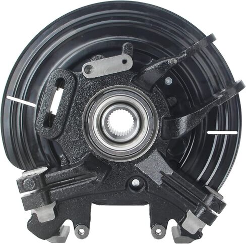 Steering Knuckle Wheel Hub Bearing Assembly Rear Left Driver Compatible with Explorer Mountaineer 2002 2003 2004 2005 17mm Toe Link 698-013 in Saudi Arabia