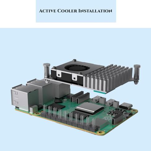 Vemico for Raspberry Pi 5 8GB Starter Kit، مع لوحة Pi 5، بطاقة SD 64 جيجابايت، حافظة Pi 5 مع مبرد نشط، قارئات بطاقات، كابلات HDMI 2X ومصدر طاقة USB C لـ Raspberry Pi5 8 جيجابايت in Kuwait