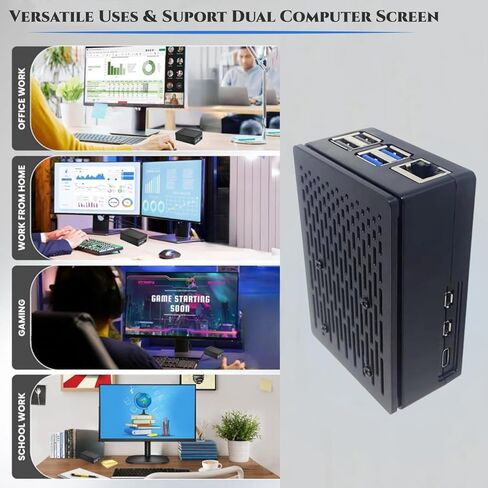 Vemico for Raspberry Pi 5 8GB Starter Kit، مع لوحة Pi 5، بطاقة SD 64 جيجابايت، حافظة Pi 5 مع مبرد نشط، قارئات بطاقات، كابلات HDMI 2X ومصدر طاقة USB C لـ Raspberry Pi5 8 جيجابايت in Kuwait