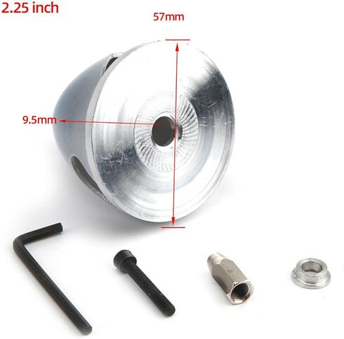 FIXRO دوار ألومنيوم 2.25 بوصة 57 مللي متر لـ 3 شفرات المروحة 2.25 "ألومنيوم دوار خاص محفور لطائرة RC تعمل بالغاز in Kuwait