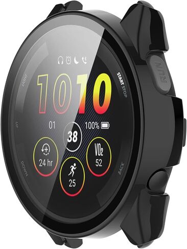 Compatible with Garmin Forerunner 265S Case Cover, Scratch-Resistant PC Protective Case with HD Tempered Glass Screen Protector for Garmin Forerunner 265S (not 265) (6-Pack) in Kuwait