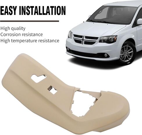 924-438 Front Left Driver Side Outer Power Seat Switch Panel Bezel 1UQ99LTUAB 1UQ99LTUAC Seat Track Shield Cover Trim Replacement for Dodge Grand Caravan 2011-2019 in Saudi Arabia