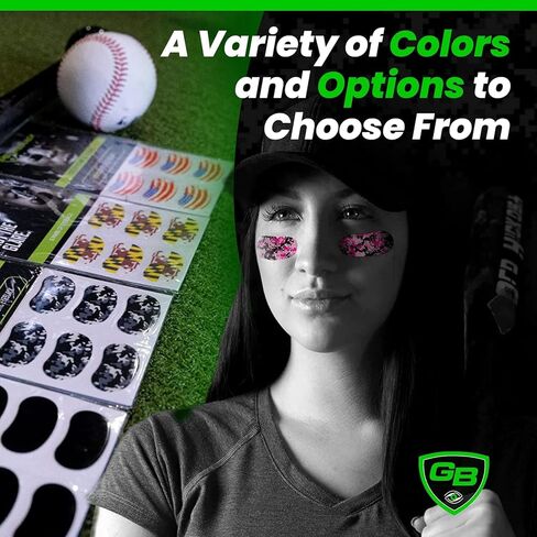 15 Pairs Breathable Eye Strips | Peel & Stick Athletic Eyeblack Stickers for Baseball Football Softball Lacrosse (Black) in Saudi Arabia