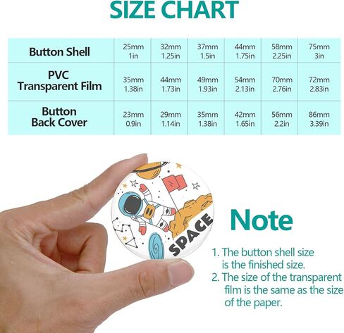 أجزاء شارة الأزرار الفارغة، لوازم صانع الأزرار مقاس 2.25 بوصة، أجزاء الزر الخلفي لآلة صنع الأزرار، مستلزمات صناعة الشارات، مكونات الأزرار (2.25 بوصة - 200 مجموعة) in Kuwait