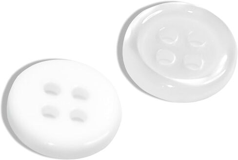 أزرار أم اللؤلؤ 20 قطعة زر القميص 0,4 بوصة زر أبيض 18 لتر 4 أزرار بلاستيكية لؤلؤية in Kuwait