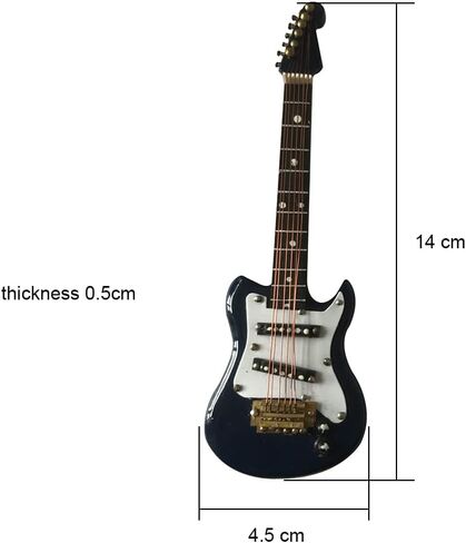 ألانو 14 سم جيتار مصغر أزرق جيتار كهربائي نموذج جيتار كهربائي صغير ديكور (GE21N-14) in Kuwait